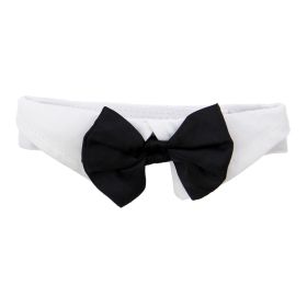 Black Satin Bowtie  Collar (Size: X-Small)