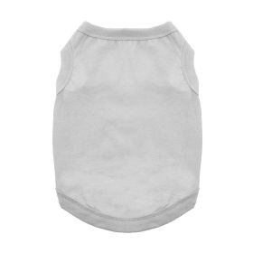 100% Cotton Dog Tanks (Color: Glacier Gray, Size: X-Small)