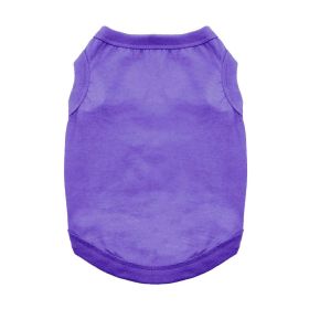 100% Cotton Dog Tanks (Color: Ultra Violet, Size: X-Small)