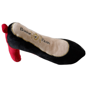Red Heel Squeaky Dog Shoe Toy - Small (Size: l)